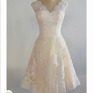 Babygirl Short Lace Wedding Dress